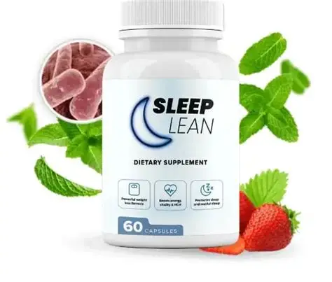 Sleep Lean bottle with natural ingredients